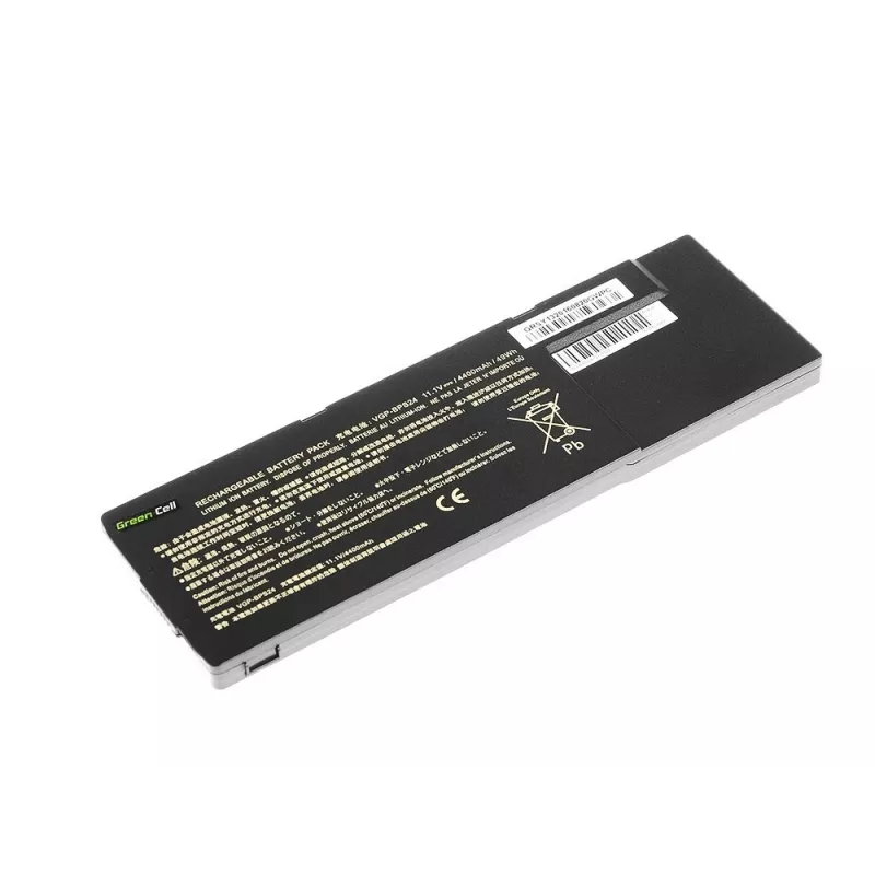 Green Cell SY13 batería para portátil (VGP-BPS24 VGP-BPL24) para Sony VAIO S SVS13 PCG-41214M PCG-41215L, 11,1 V 4200 mAh, 6 celdas, negra