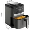 Freidora de aire Tefal Easy Fry Silence EY551HE0 individual 5 L de pie negra, gris, acero inoxidable