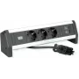 BACHMANN Desk1 3x toma de contacto de protección, cargador USB, GST18 0,2m