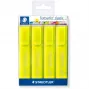 Rotulador Staedtler 364-1P WP4 Punta biselada Amarillo 4 uds.