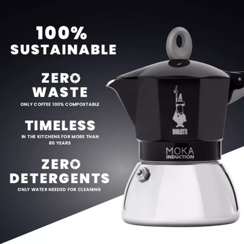 Bialetti Moka Induction cafetera moka 4 tazas