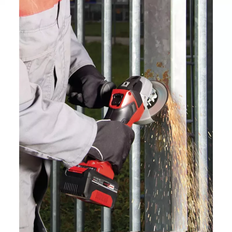 Amoladora angular a batería Einhell TE-AG 18/115 Li Kit — disco de 115 mm, 18 V litio-ion, 8500 rpm, 1,65 kg