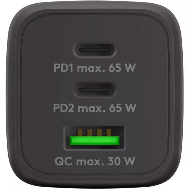 Goobay 64753 Cargador para dispositivos móviles Auriculares - Smartphone - Tablet Negro AC Carga rápida Interior (64753)