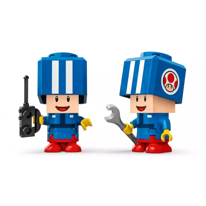 Juguete de construcción Set LEGO 72035 Super Mario Mario Kart Taller de Toad, niveles interactivos y figuras