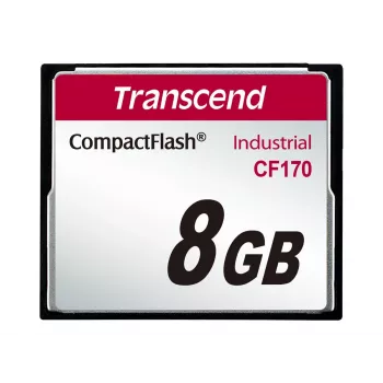 Transcend Industrial - tarjeta de memoria flash - 8 GB - 170x - CompactFlash (TS8GCF170)