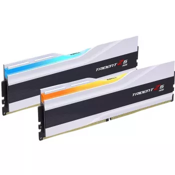 DIMM 64 GB DDR5-6400 (2x 32 GB) Dual-Kit, memoria blanca, F5-6400J3239G32GX2-TZ5RW, Trident Z5 RGB, INTEL XMP