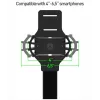 Brazalete deportivo Tellur A100 para smartphone, negro, ajustable, talla universal