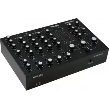 Mesa de mezclas rotativa de 4 canales Omnitronic TRM-422 con USB y envío FX