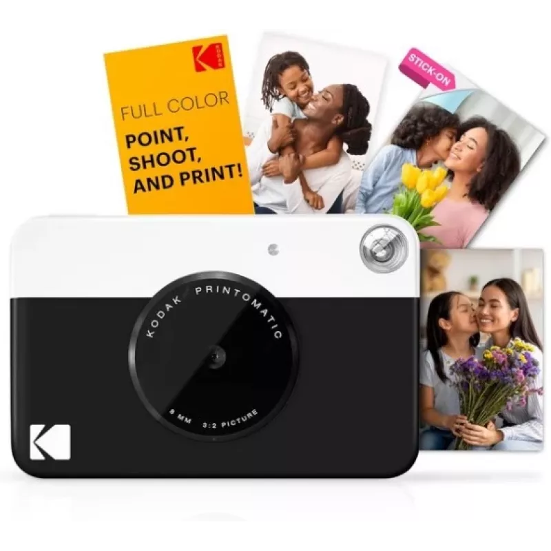 Cámara instantánea Kodak PRINTOMATIC, 2x3 pulgadas, Negra