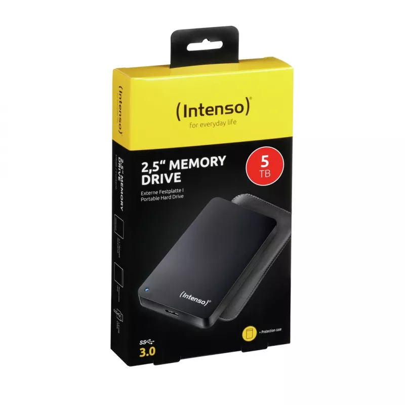 Disco duro portátil Intenso Memory Drive 5TB 2,5 pulgadas, Negro