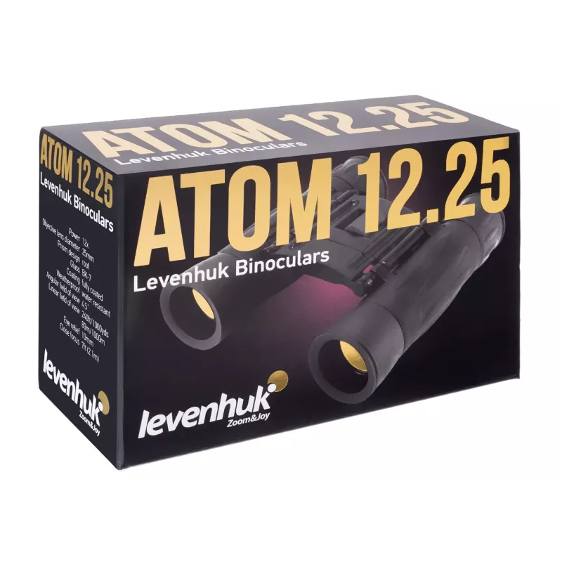 Prismáticos Levenhuk Atom 12x25 tejado negro