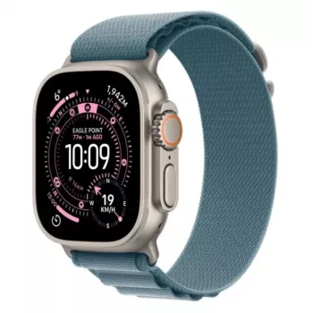 Smartwatch Apple Watch Ultra 3 GPS + Cellular 49 mm Caja Natural Titanium con Light Blue Alpine Loop (Pequeña)