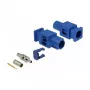 Conector macho coaxial DELOCK 89757 FAKRA C macho, contactos dorados, 9,4×25,6×7,4 mm