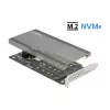 Tarjeta DeLOCK PCI Express x16 a 4 x NVMe M.2 Key M internos 89044