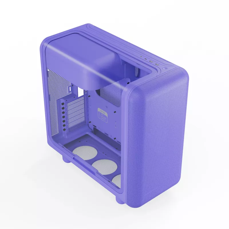 Caja semitorre HYTE X50 Taro Milk (CS-HYTE-X50G-TM)