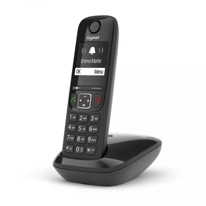 Teléfono analógico/DECT Gigaset AS690 Identificador de llamadas Auricular inalámbrico Negro