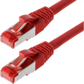 Cable de red Helos CAT6 S/FTP (PIMF) 7,5m rojo