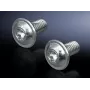 Tornillos Rittal SZ 2504.500 M6, longitud 12 mm, acabado metálico, paquete de 300