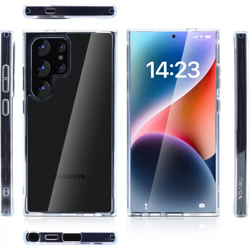StyleShell SHOCKFlex, funda para móvil transparente, Samsung Galaxy S24 Ultra