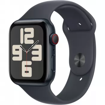 Apple Watch SE GPS + Cellular 44mm caja de aluminio medianoche con correa deportiva medianoche – M/L (MXGM3QF/A)