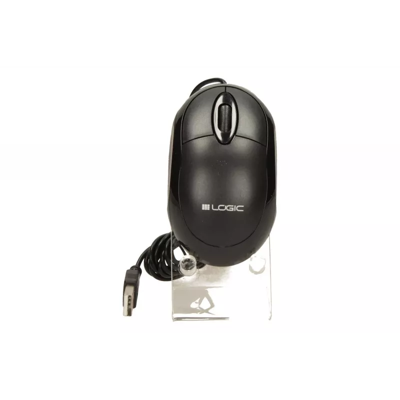 Logic Lm-11 - Ratón - óptico - con cable - USB - negro