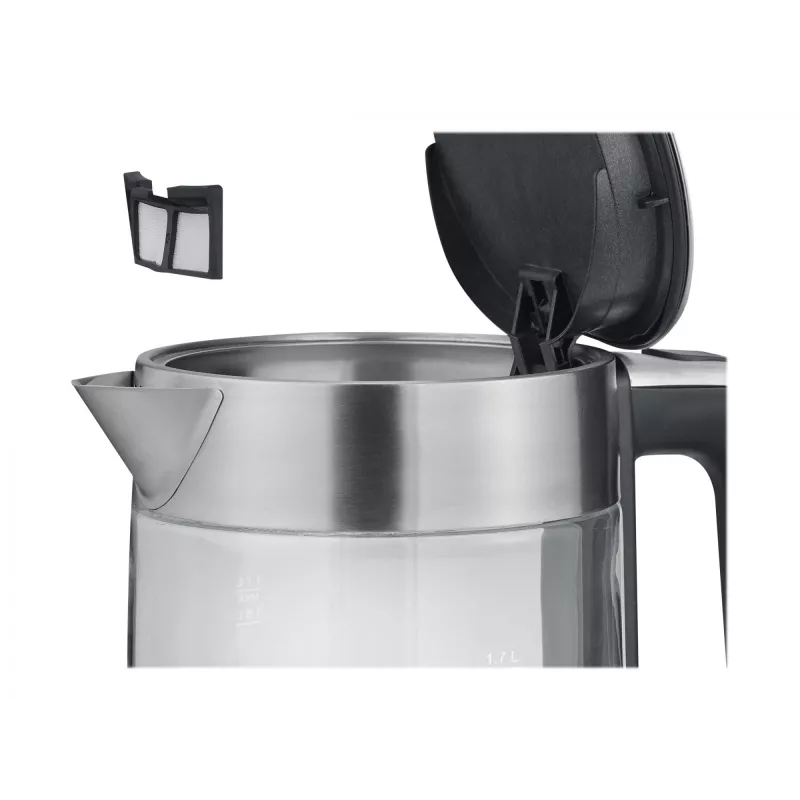 Hervidor Severin 1,7 l 2200 W negro acero inoxidable transparente
