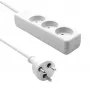 Regleta de enchufes ProXtend KIT3-KIT07W de 3 tomas con protección contra sobretensiones, blanca