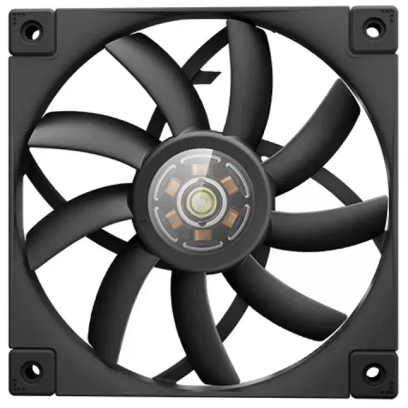 Ventilador de caja PWM slim de 120 mm DeepCool FT12 slim – negro, diseño de perfil bajo, control PWM
