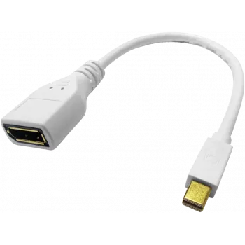 ROLINE - Adaptador DisplayPort - Mini DisplayPort (M) a DisplayPort (H) - Negro (12.03.3163)