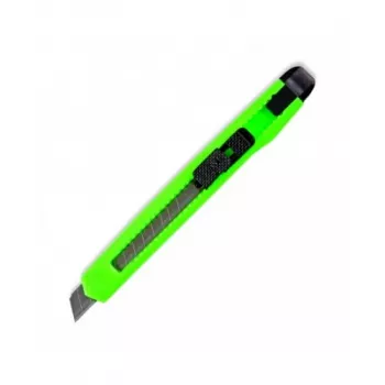 Cúter FORPUS FO60701 con hoja troceable verde, caja de 50