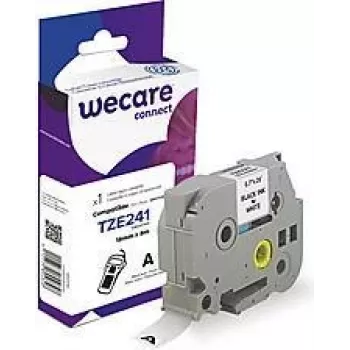 Cinta de etiquetar Armor K80007W4 negro sobre blanco TZe
