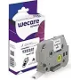Cinta de etiquetar Armor K80007W4 negro sobre blanco TZe