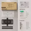 Soporte de suelo para TV ONKRON SM6-B para pantallas de 32 a 90 pulgadas, capacidad de carga 50 kg, VESA 200x200-600x400, inclinación -10-5°, giro 40°