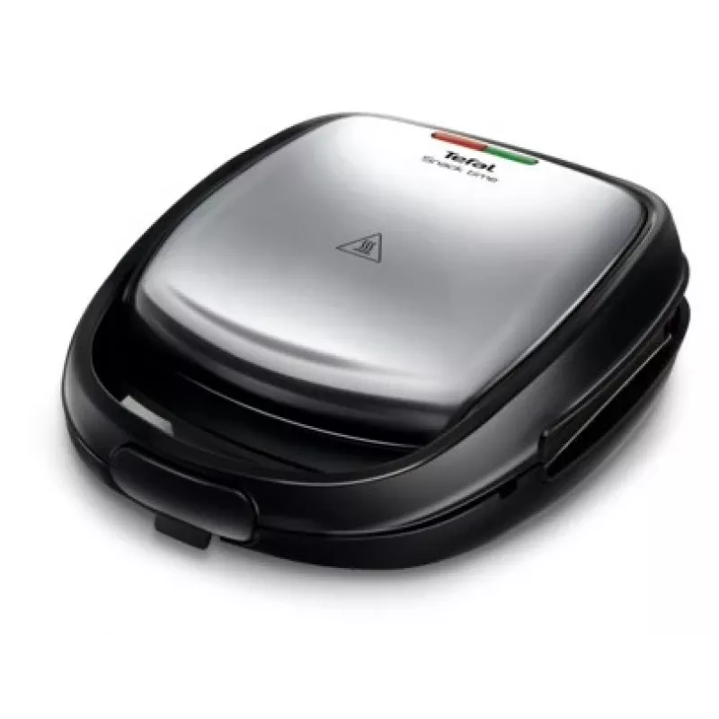 Sandwichera Tefal SW341D12 700 W negra, acero inoxidable