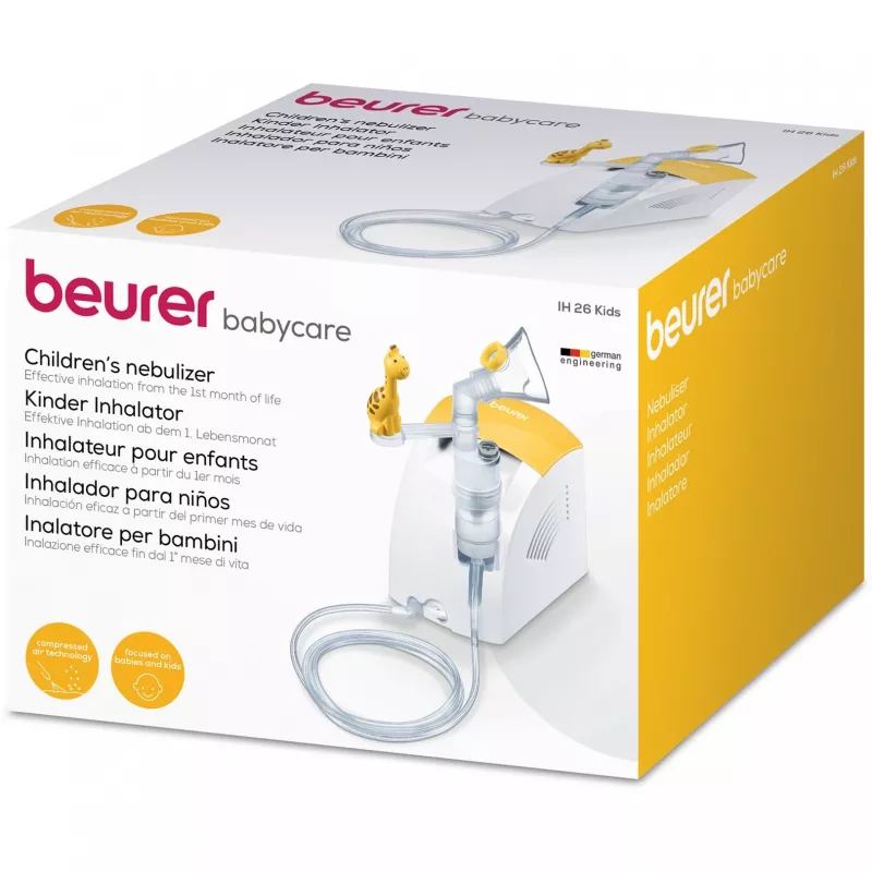 Beurer IH 26 Kids nebulizador por compresor con mascarillas y boquilla