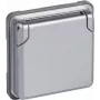 Toma de corriente Schuko Legrand Soliroc 077834 IP44 gris, toma resistente a la intemperie