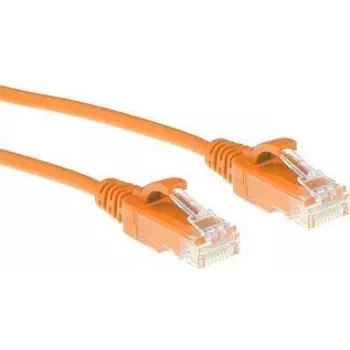 ACT Naranja 2 m Cable de red LSZH U/UTP CAT6 Datacenter Slimline con conectores RJ45