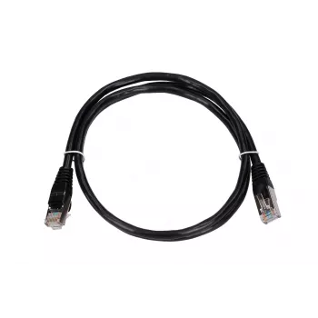 Latiguillo LAN Extralink Cat5e FTP 1 m, F/UTP apantallado, RJ-45 a RJ-45, negro
