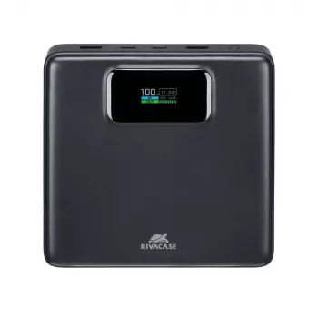 Batería externa Rivacase VA1091 — 25800 mAh, potencia de salida total 100 W, puertos USB