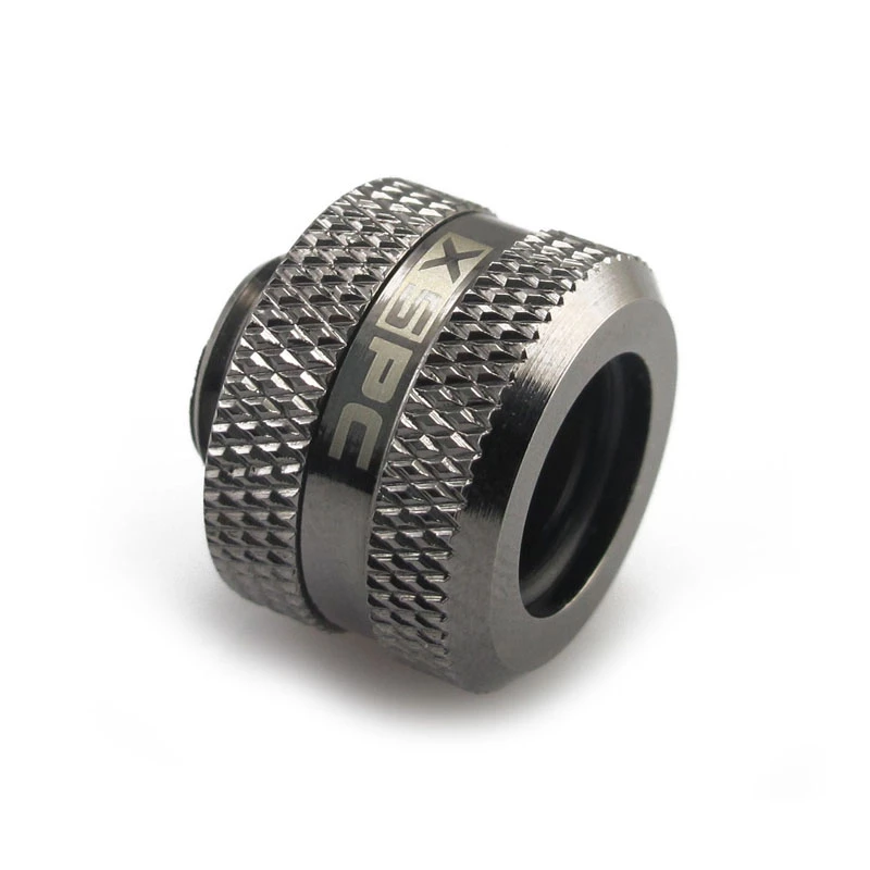 Conector XSPC G1/4 a tubo rígido de 14 mm, negro cromado - 8 uds.