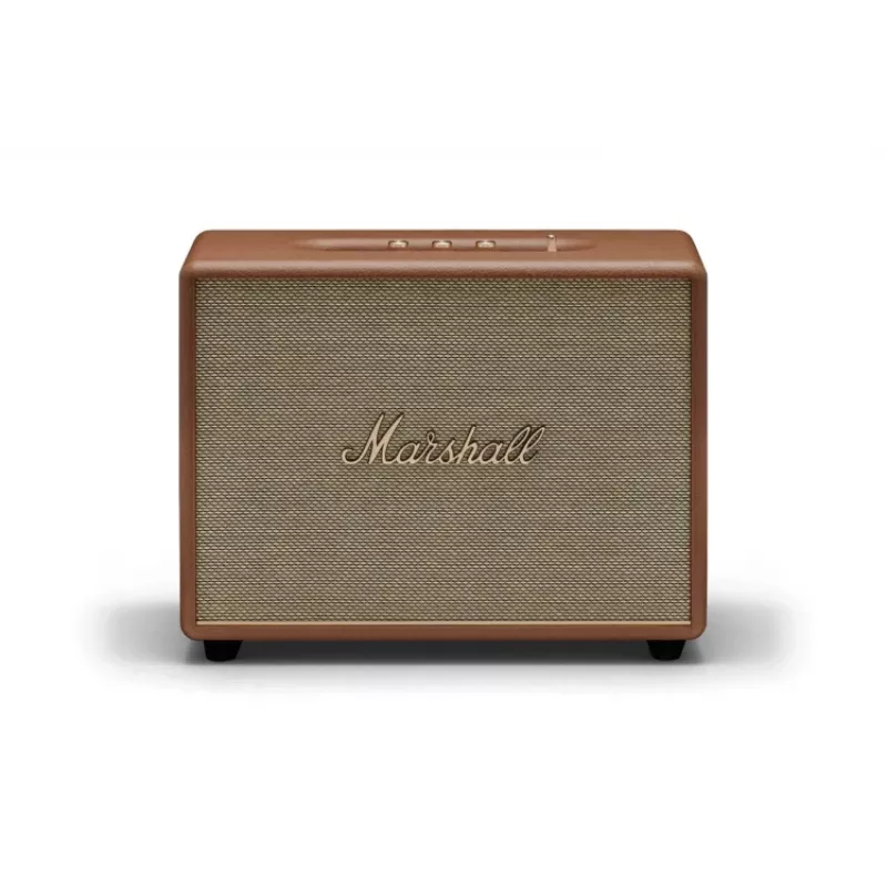 Altavoz inalámbrico MARSHALL Woburn III Marrón — Multiroom, Bluetooth, Wi‑Fi, entradas analógicas