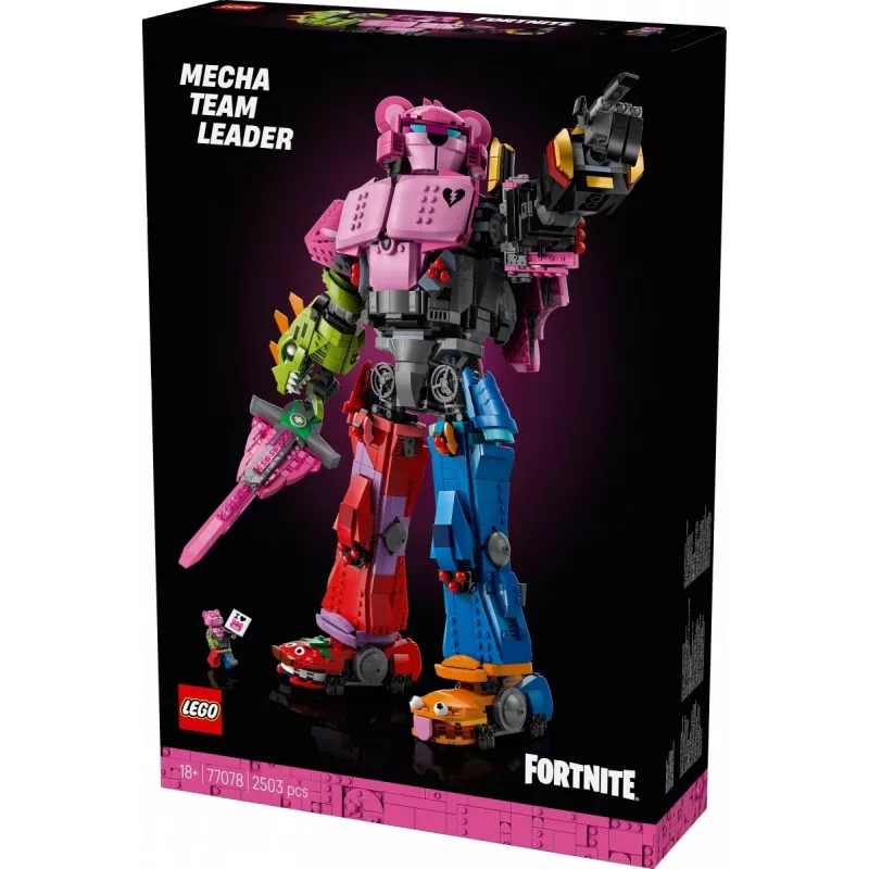 Set de construcción LEGO Team Leader Mechs 77078 — Fortnite, 2503 piezas, 1 minifigura, altura del mech 450 mm