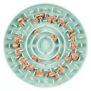 Plato lamedor Trixie Junior 15 cm — cuenco lamedor para perros, verde, 15 cm de diámetro, junior, 200 g