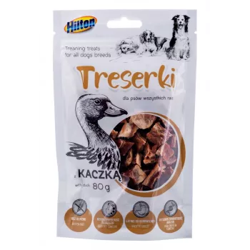Premios de adiestramiento para perros Hilton Treaning Treats Duck 80 g — snacks blandos de adiestramiento con sabor a pato