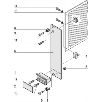 SCHROFF PIU2 3U 10HP DUAL FINISH - accesorio para rack - 3 U (20818023)
