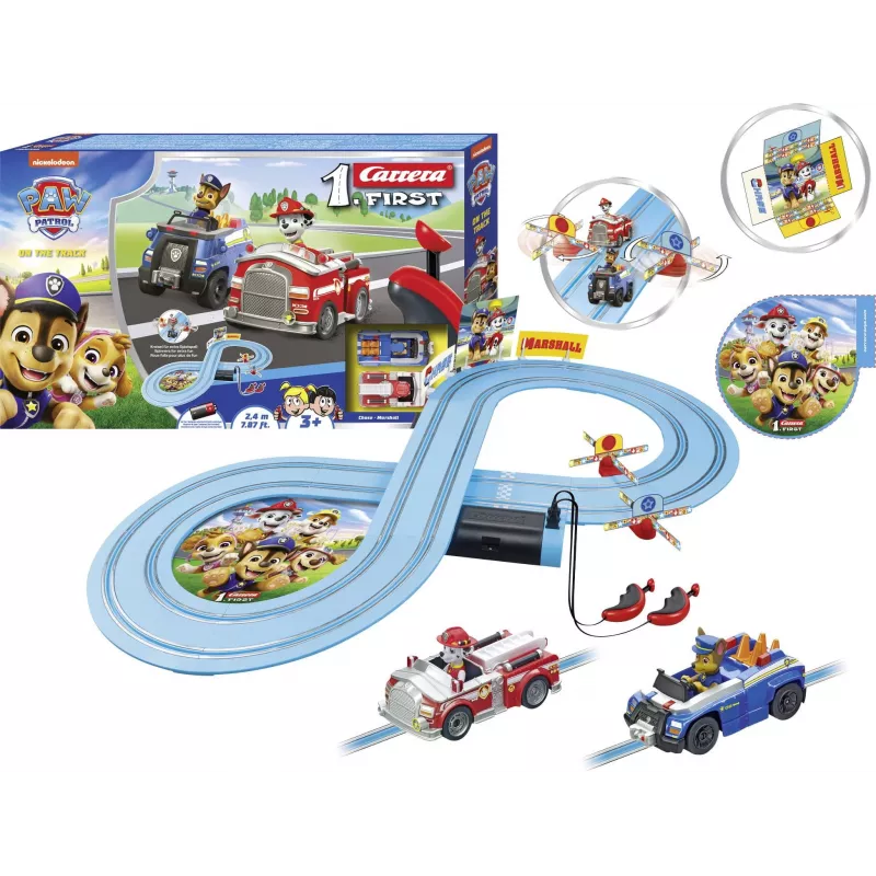 Circuitos de juguete CARRERA FIRST Paw Patrol On the Track modelo 20063056 — set de slot para niños