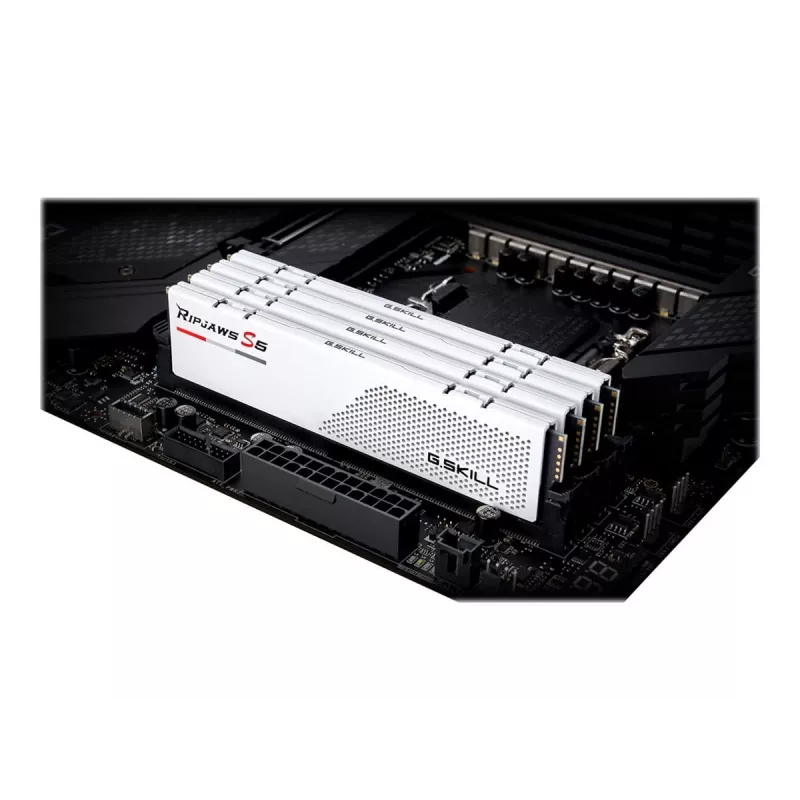 DIMM 32 GB DDR5-5600 (2x 16 GB) Dual-Kit, memoria blanca, F5-5600J4040C16GX2-RS5W, Ripjaws S5, INTEL XMP