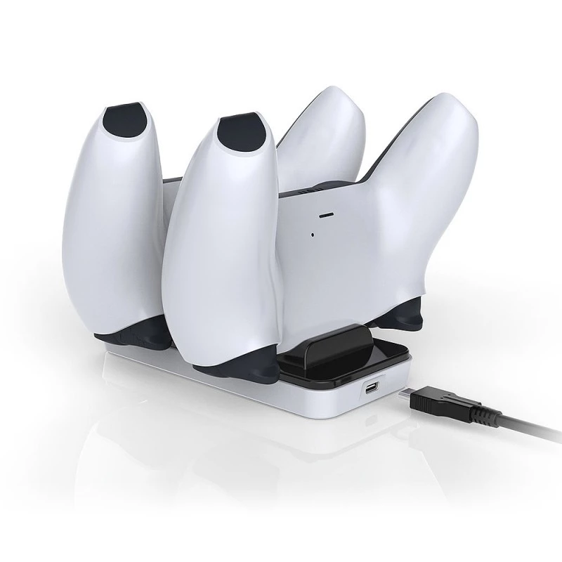 Base de carga SUBSONIC SA5608 para mandos de PlayStation 5 con dos plazas de carga rápida e indicadores LED