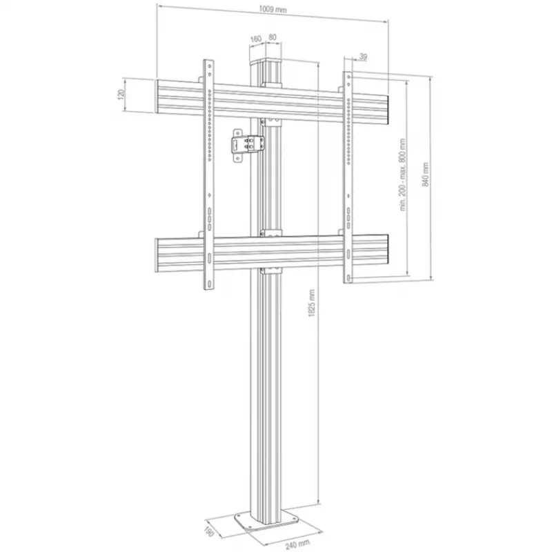 Hagor CPS FLOOR-WALL BOLT-DOWN 1x 75 – 86