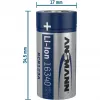 Batería Ansmann 16340 Li-Ion 850 mAh 3,6 V entrada micro-USB 1300-0015
